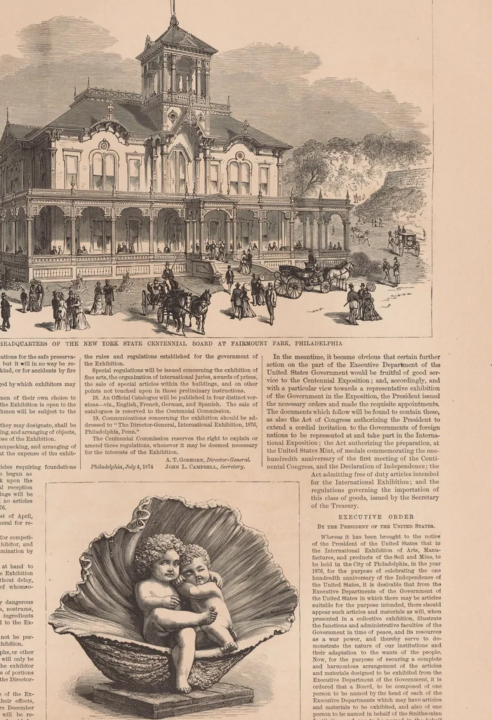 An illustration from Illustrated historical register of the Centennial Exhibition, Philadelphia, 1876, and of the Exposition universelle, Paris, 1878, 1879, leaf 51