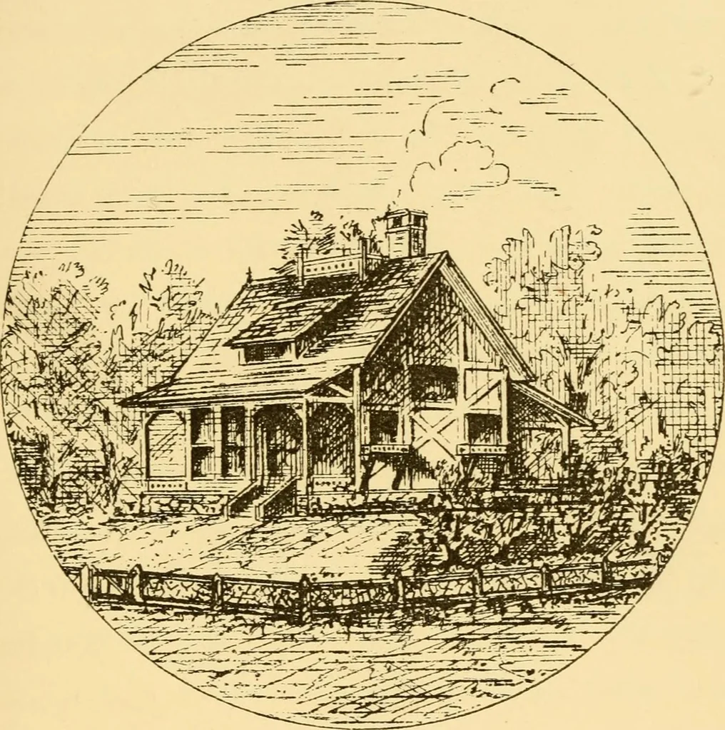 An illustration from Illustrated homes: a series of papers describing real houses and real people, 1875, leaf 122