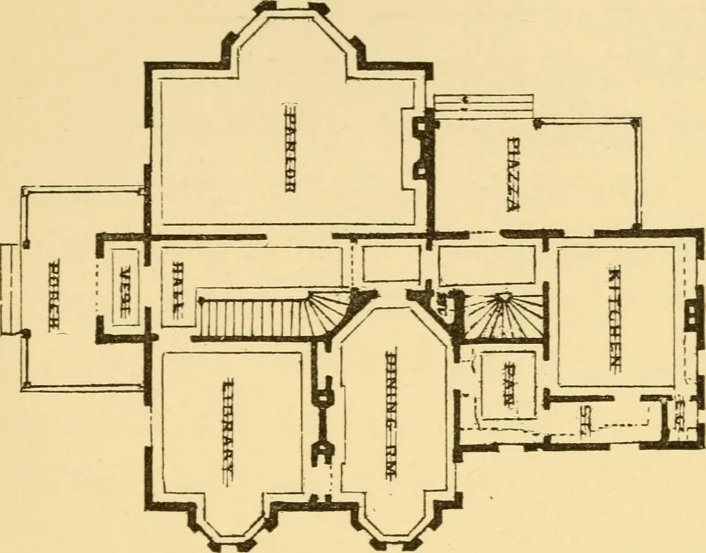 An illustration from Illustrated homes: a series of papers describing real houses and real people, 1875, leaf 158