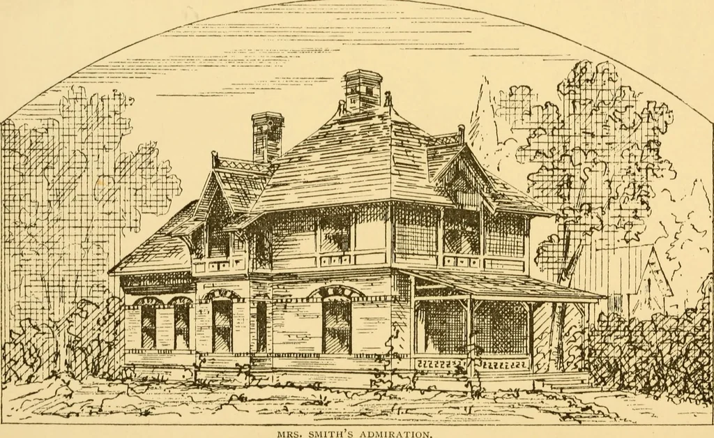An illustration from Illustrated homes: a series of papers describing real houses and real people, 1875, leaf 86