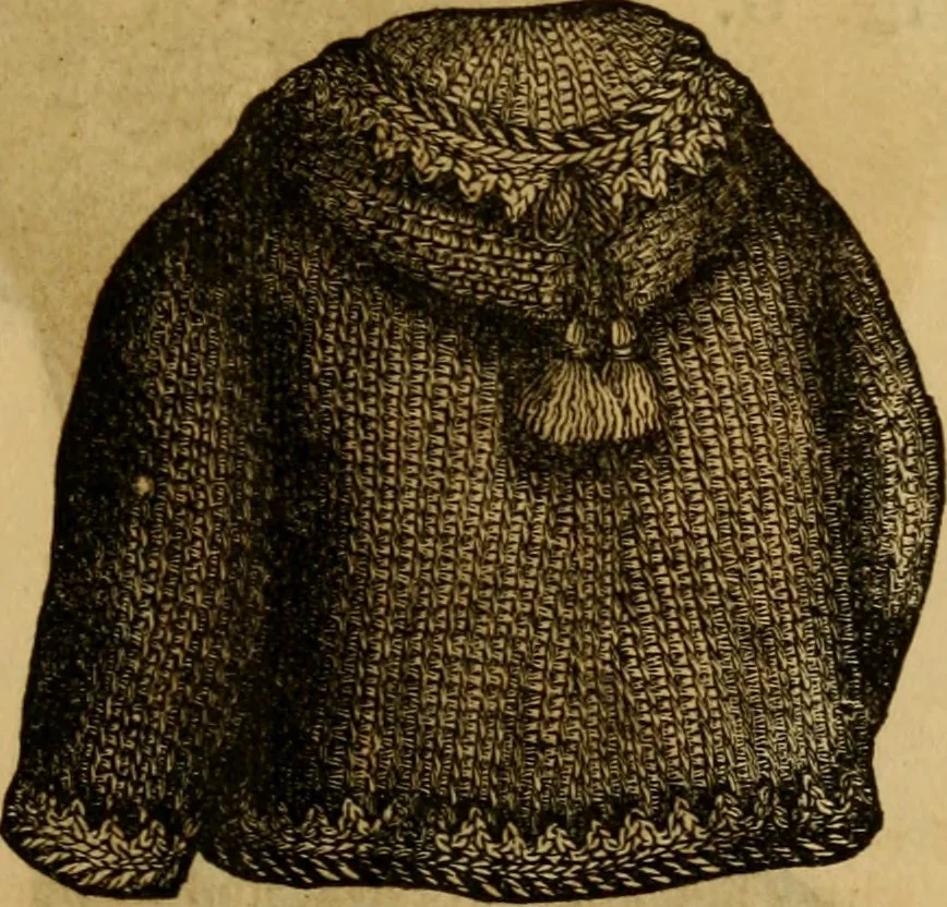 An illustration from Illustrated instructions for setting up and running the Bickford family knitting machine, also for making the different articles thereon .., 1871, leaf 30