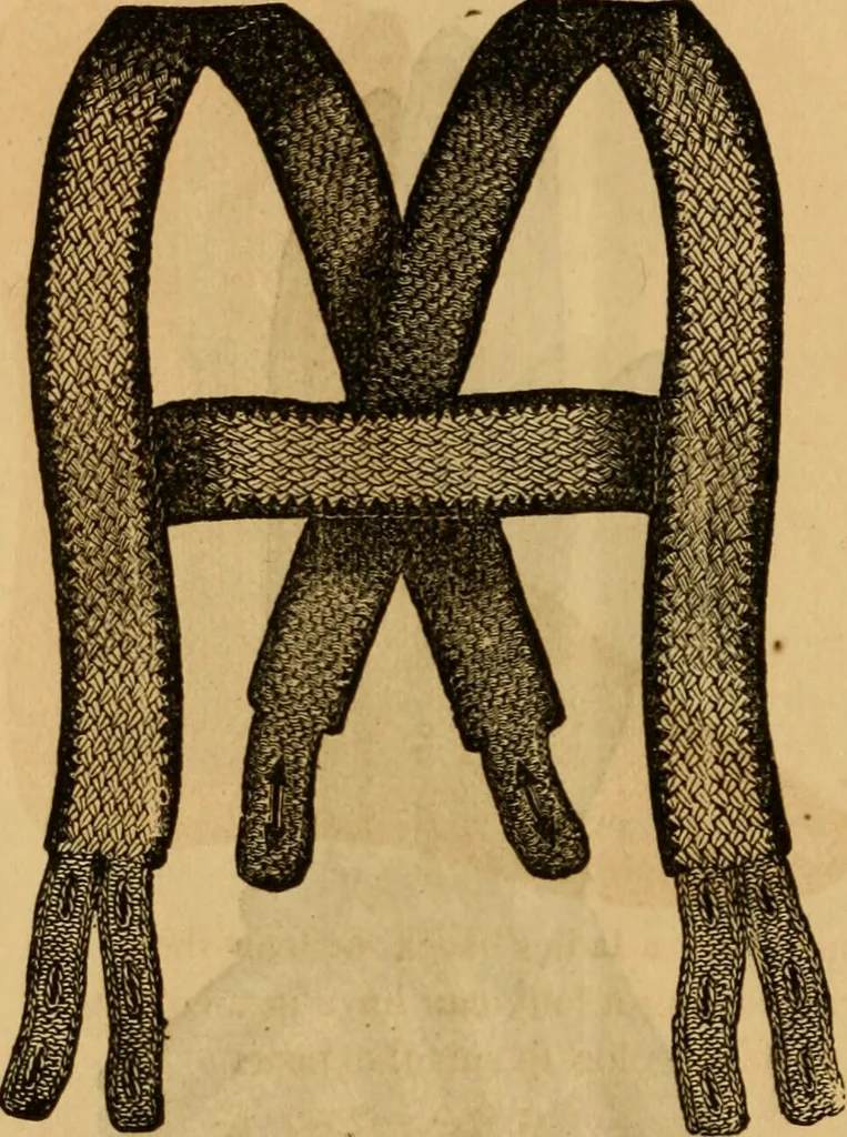 An illustration from Illustrated instructions for setting up and running the Bickford family knitting machine, also for making the different articles thereon .., 1871, leaf 35