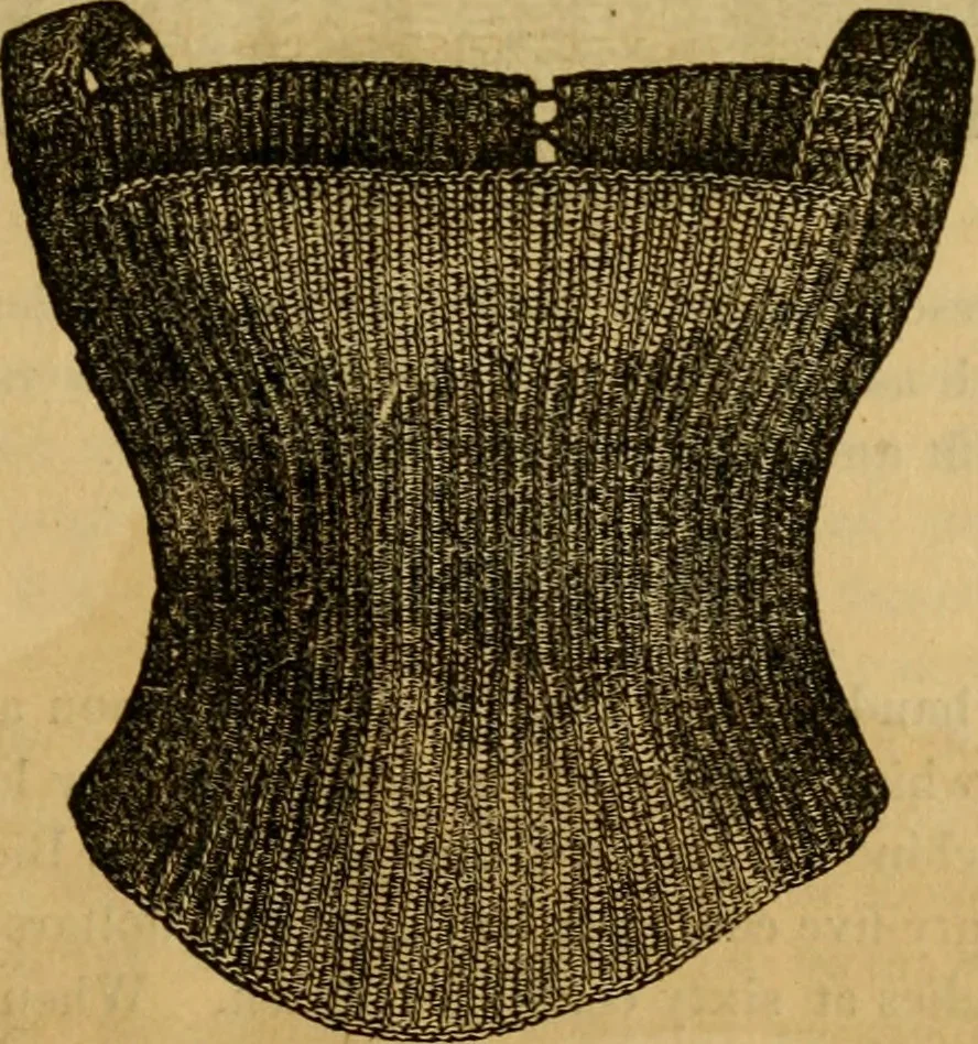 An illustration from Illustrated instructions for setting up and running the Bickford family knitting machine, also for making the different articles thereon .., 1871, leaf 36