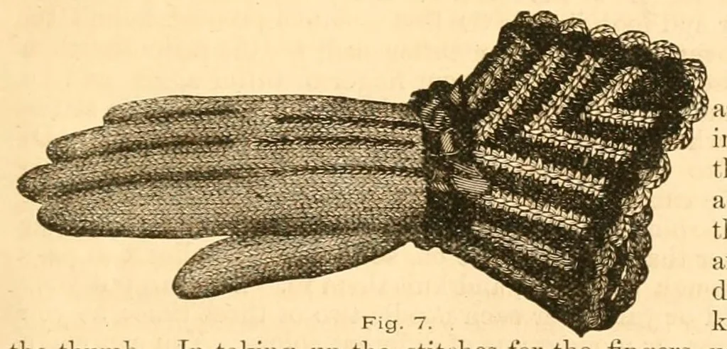 An illustration from Illustrated instruction book for the Bickford family knitting machine, 1873, leaf 43