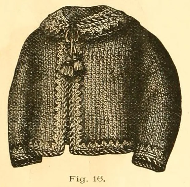 An illustration from Illustrated instruction book for the Bickford family knitting machine, 1873, leaf 64