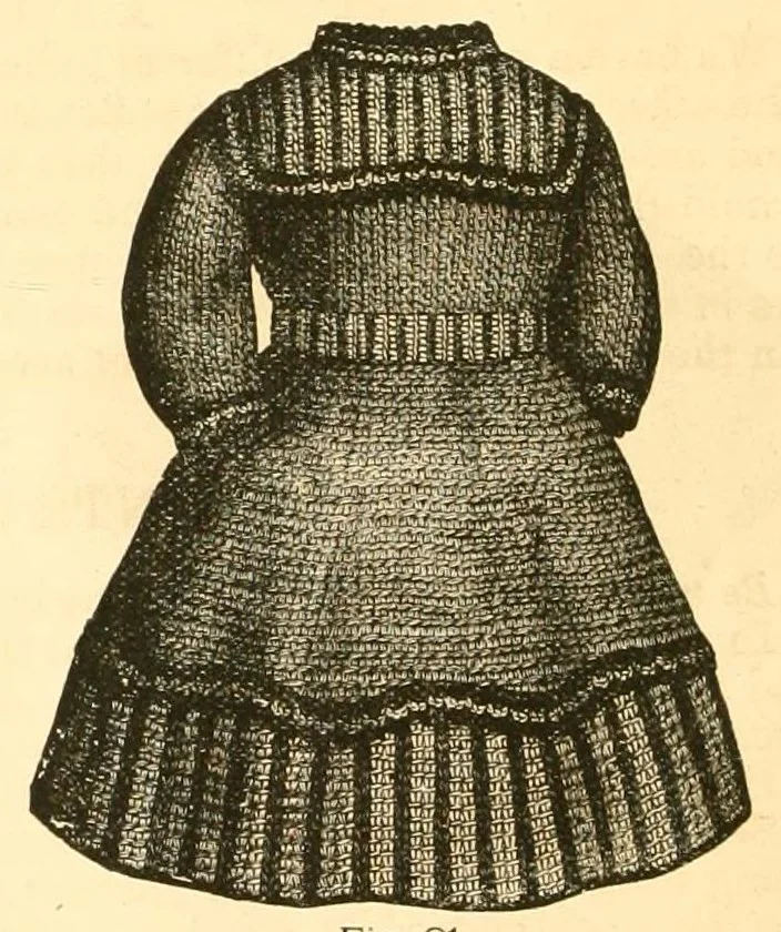 An illustration from Illustrated instruction book for the Bickford family knitting machine, 1873, leaf 66
