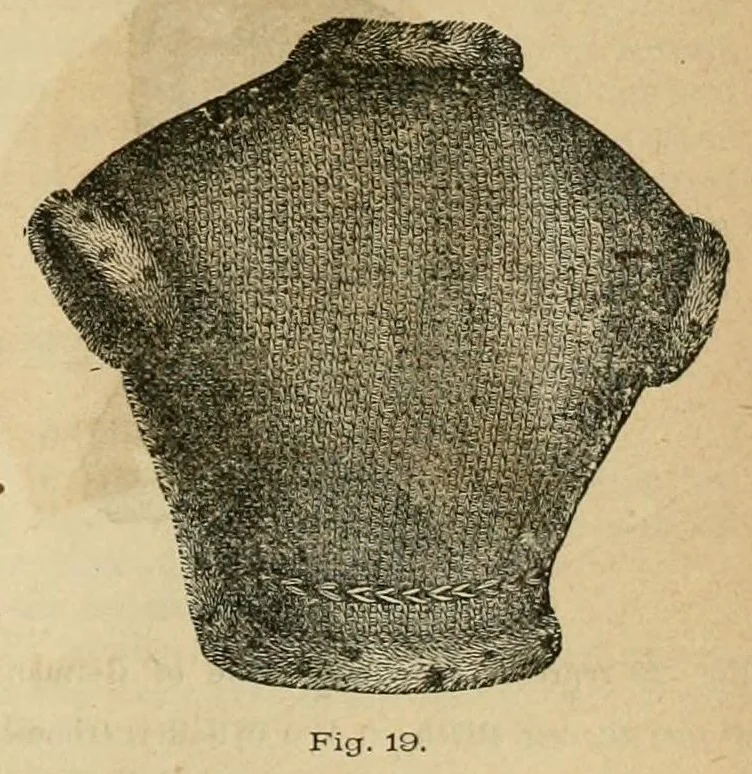 An illustration from Illustrated instruction book for the Bickford family knitting machine, 1875, leaf 67