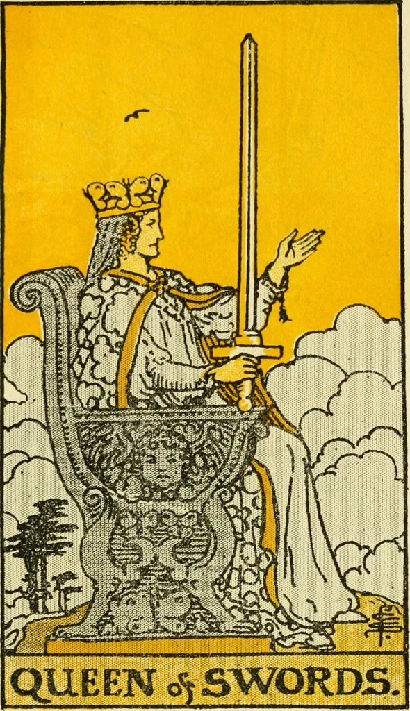 An illustration from The illustrated key to the tarot, the veil of divination, illustrating the greater and lesser arcana, embracing: The veil and its symbols. Secret tradition under the veil of divination. Art of tarot divination. Outer method of the oracles. The tarot in history. Inner symbolism. The greater keys, 1918, leaf 122