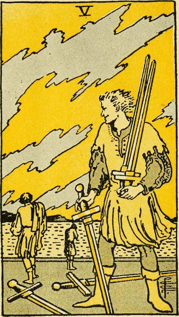 An illustration from The illustrated key to the tarot, the veil of divination, illustrating the greater and lesser arcana, embracing: The veil and its symbols. Secret tradition under the veil of divination. Art of tarot divination. Outer method of the oracles. The tarot in history. Inner symbolism. The greater keys, 1918, leaf 130