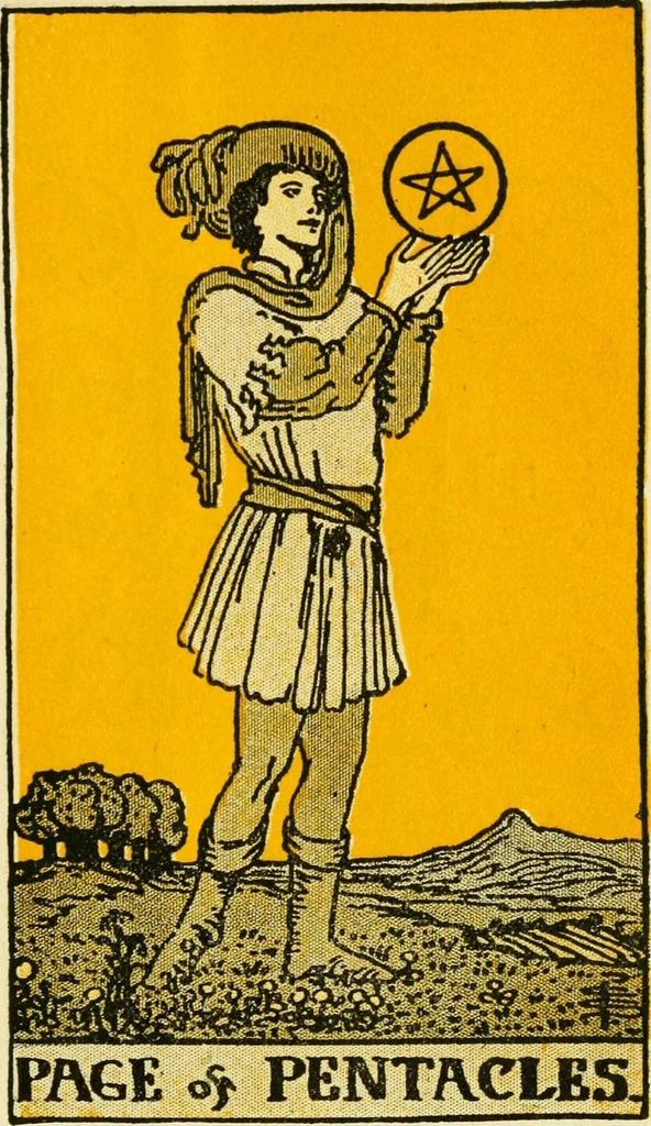 An illustration from The illustrated key to the tarot, the veil of divination, illustrating the greater and lesser arcana, embracing: The veil and its symbols. Secret tradition under the veil of divination. Art of tarot divination. Outer method of the oracles. The tarot in history. Inner symbolism. The greater keys, 1918, leaf 138