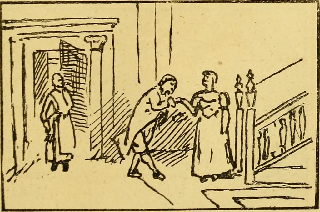 An illustration from Illustrated notes upon the pictures in the Dramatic Fine Art Gallery, 1880., 1880, leaf 24