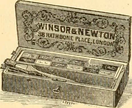An illustration from Illustrated price list of artists' materials : comprising a complete list of painting and drawing materials for artists... materials for gilders, sign and coach-painters; etcher's and engravers' tools; also, materials for making wax and paper flowers., 1888, leaf 100