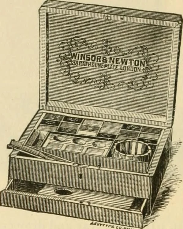 An illustration from Illustrated price list of artists' materials : comprising a complete list of painting and drawing materials for artists... materials for gilders, sign and coach-painters; etcher's and engravers' tools; also, materials for making wax and paper flowers., 1888, leaf 101