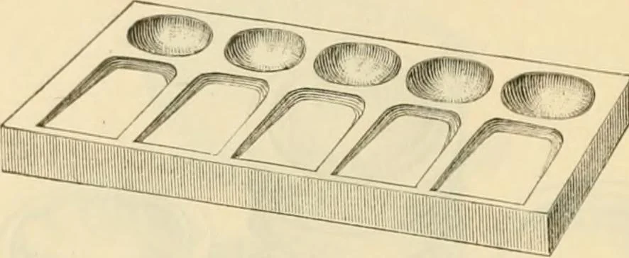 An illustration from Illustrated price list of artists' materials : comprising a complete list of painting and drawing materials for artists... materials for gilders, sign and coach-painters; etcher's and engravers' tools; also, materials for making wax and paper flowers., 1888, leaf 115