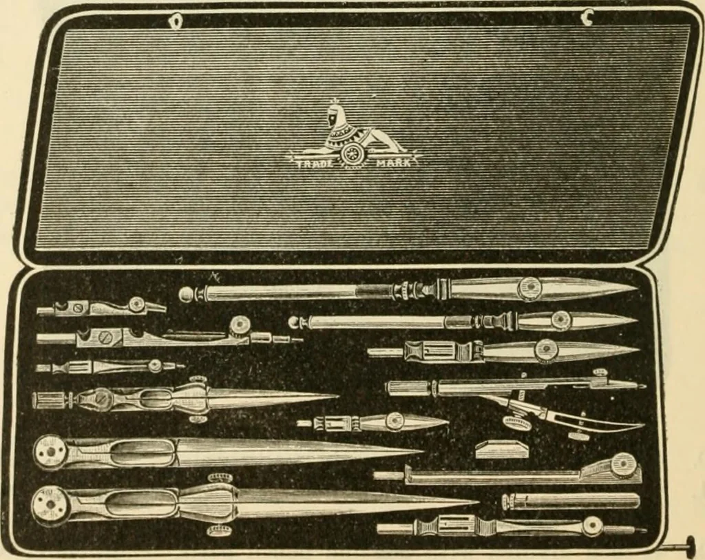 An illustration from Illustrated price list of artists' materials : comprising a complete list of painting and drawing materials for artists... materials for gilders, sign and coach-painters; etcher's and engravers' tools; also, materials for making wax and paper flowers., 1888, leaf 173
