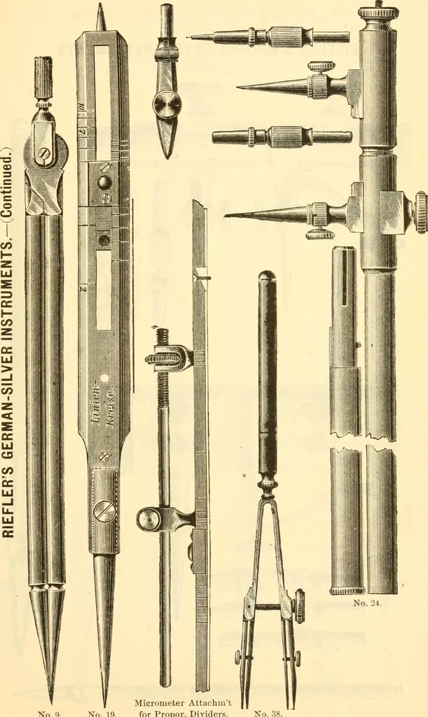 An illustration from Illustrated price list of artists' materials : comprising a complete list of painting and drawing materials for artists... materials for gilders, sign and coach-painters; etcher's and engravers' tools; also, materials for making wax and paper flowers., 1888, leaf 182