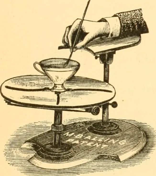An illustration from Illustrated price list of artists' materials : comprising a complete list of painting and drawing materials for artists... materials for gilders, sign and coach-painters; etcher's and engravers' tools; also, materials for making wax and paper flowers., 1888, leaf 58