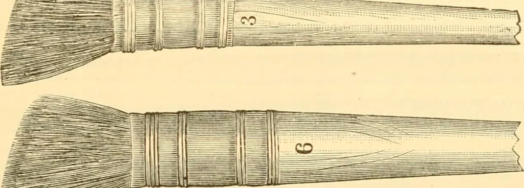 An illustration from Illustrated price list of artists' materials : comprising a complete list of painting and drawing materials for artists... materials for gilders, sign and coach-painters; etcher's and engravers' tools; also, materials for making wax and paper flowers., 1888, leaf 60