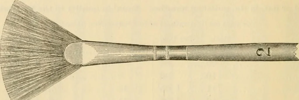 An illustration from Illustrated price list of artists' materials : comprising a complete list of painting and drawing materials for artists... materials for gilders, sign and coach-painters; etcher's and engravers' tools; also, materials for making wax and paper flowers., 1888, leaf 71