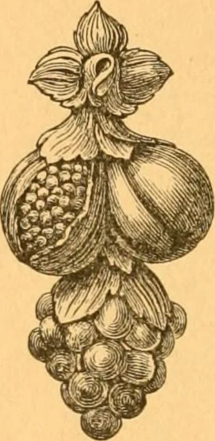 An illustration from Illustrated price list of patented artificial wood ornaments for furniture manufacturers, architects, builders, interior decorators, stair builders, car builders, organ manufacturers, steamboat builders, etc, etc., 1879, leaf 11