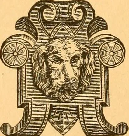 An illustration from Illustrated price list of patented artificial wood ornaments for furniture manufacturers, architects, builders, interior decorators, stair builders, car builders, organ manufacturers, steamboat builders, etc, etc., 1879, leaf 21