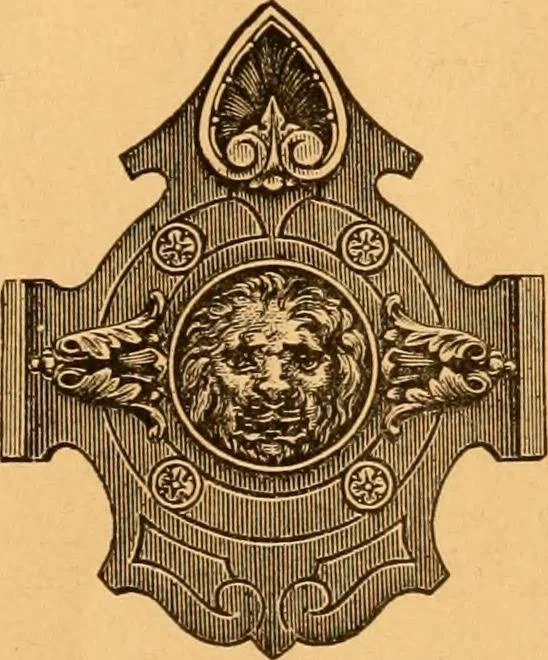 An illustration from Illustrated price list of patented artificial wood ornaments for furniture manufacturers, architects, builders, interior decorators, stair builders, car builders, organ manufacturers, steamboat builders, etc, etc., 1879, leaf 22