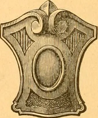 An illustration from Illustrated price list of patented artificial wood ornaments for furniture manufacturers, architects, builders, interior decorators, stair builders, car builders, organ manufacturers, steamboat builders, etc, etc., 1879, leaf 33