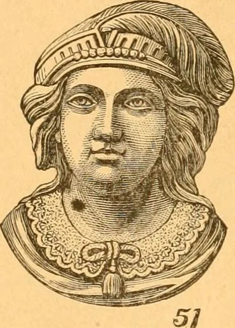 An illustration from Illustrated price list of patented artificial wood ornaments for furniture manufacturers, architects, builders, interior decorators, stair builders, car builders, organ manufacturers, steamboat builders, etc, etc., 1879, leaf 5