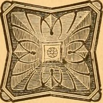 An illustration from Illustrated price list of patented artificial wood ornaments for furniture manufacturers, architects, builders, interior decorators, stair builders, car builders, organ manufacturers, steamboat builders, etc, etc., 1879, leaf 7