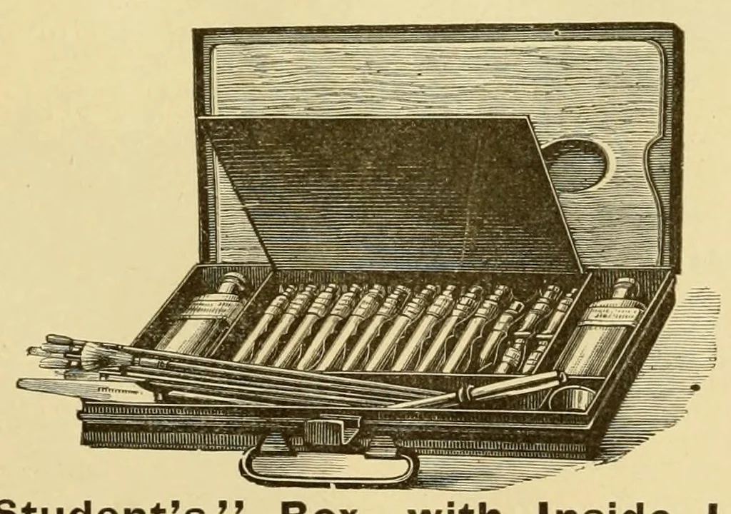 An illustration from Illustrated price list of artists' materials., 1895, leaf 21
