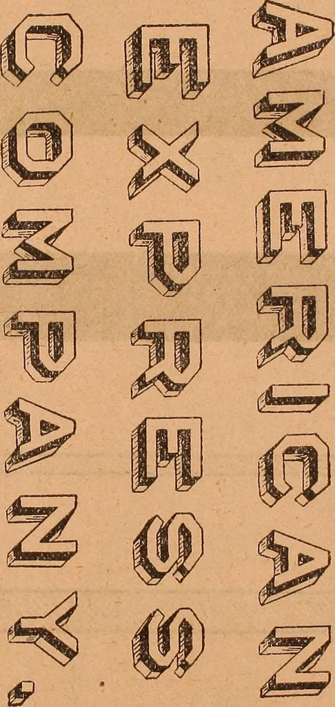 An illustration from Illustrated sample book & price list of Palm's patent transfer letters, ornaments & trade designs for signs, wagons, cars, machines, etc., 1901, leaf 43