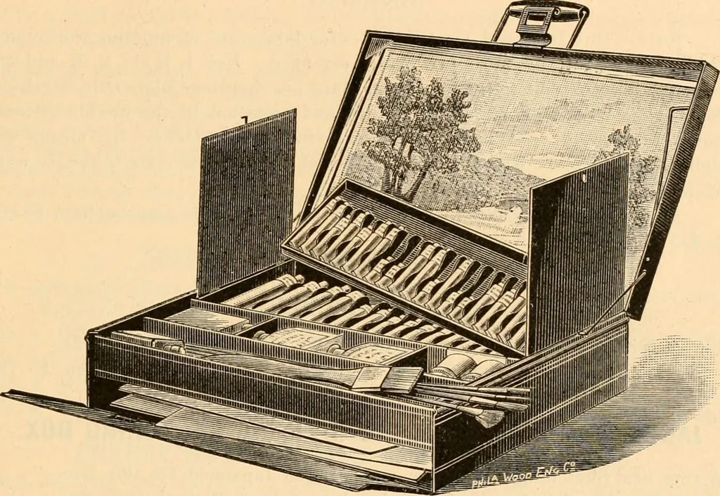 An illustration from Illustrated trade price list of artists' materials., 1886, leaf 26