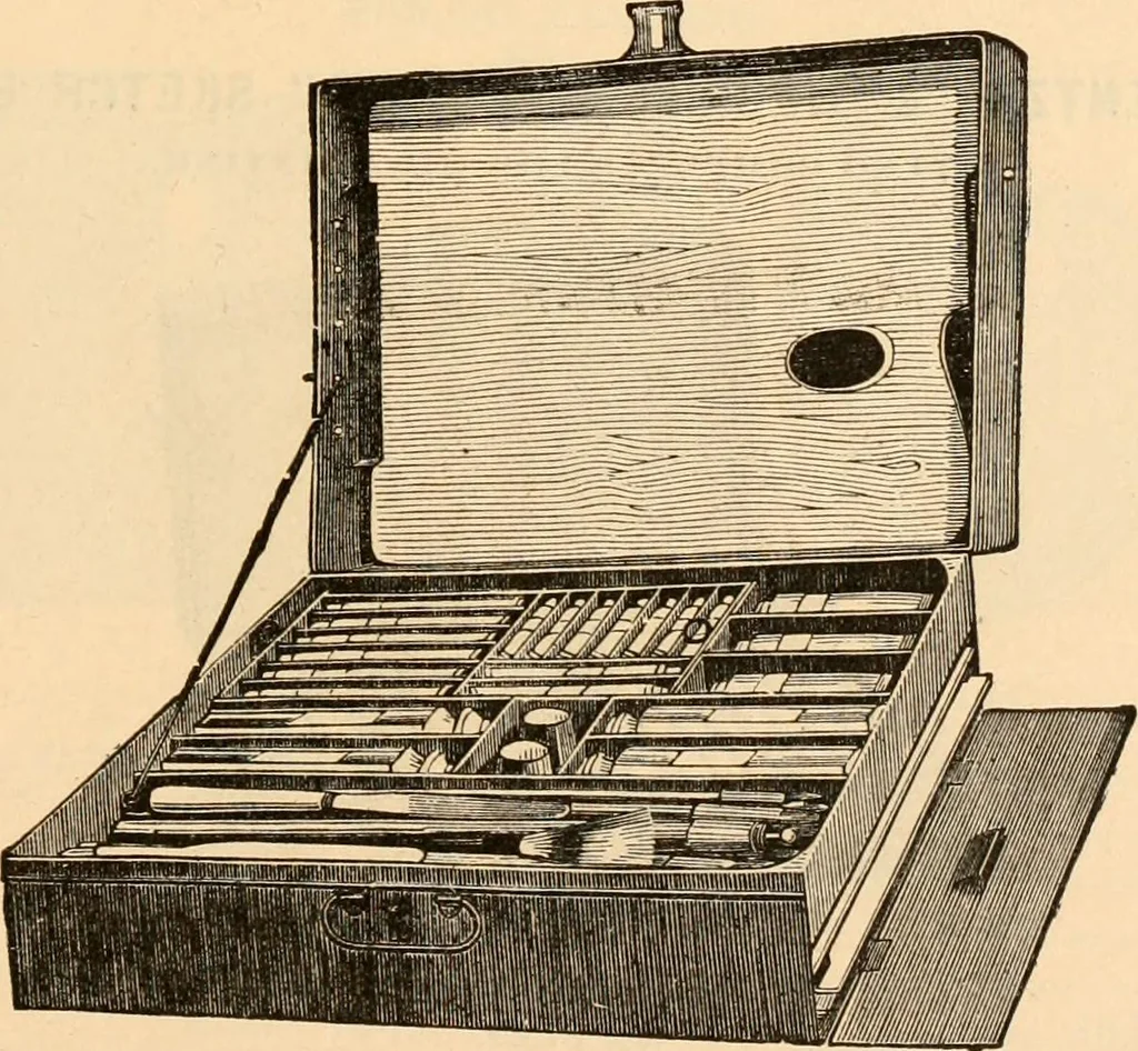 An illustration from Illustrated trade price list of artists' materials., 1886, leaf 26