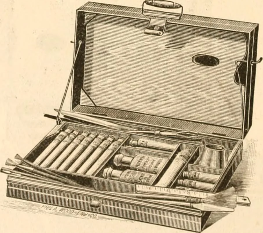 An illustration from Illustrated trade price list of artists' materials., 1886, leaf 27