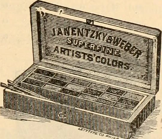 An illustration from Illustrated trade price list of artists' materials., 1886, leaf 90