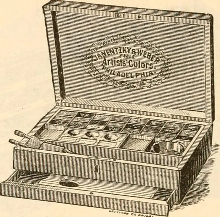 An illustration from Illustrated trade price list of artists' materials., 1886, leaf 91