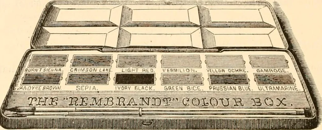 An illustration from Illustrated trade price list of artists' materials., 1886, leaf 97
