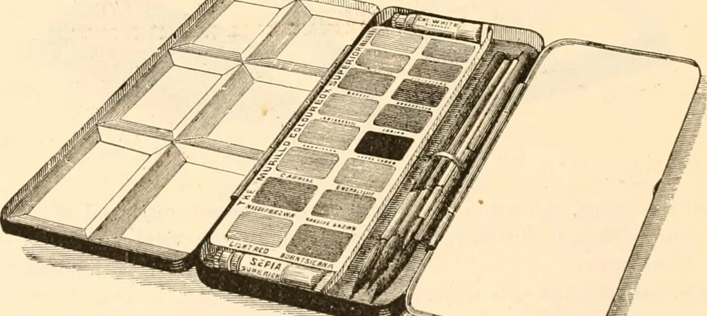 An illustration from Illustrated trade price list of artists' materials., 1886, leaf 97