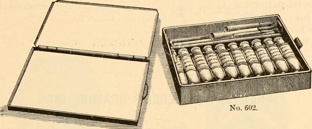 An illustration from Illustrated trade price list of artists' materials., 1886, leaf 98