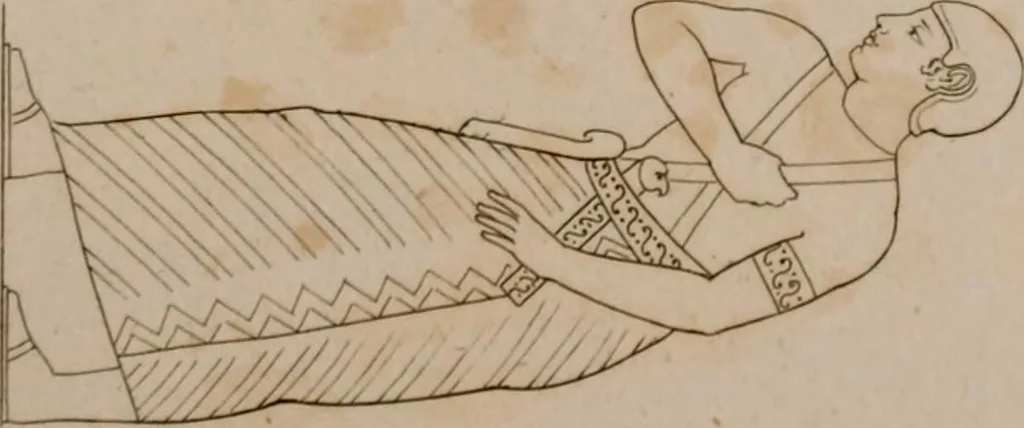 An illustration from An illustration of the Egyptian, Grecian, and Roman costume; in forty outlines, with descriptions, selected, drawn & engraved, 1810, leaf 26