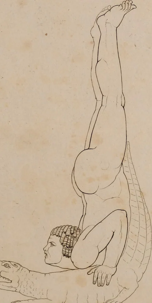 An illustration from An illustration of the Egyptian, Grecian, and Roman costume; in forty outlines, with descriptions, selected, drawn & engraved, 1810, leaf 28