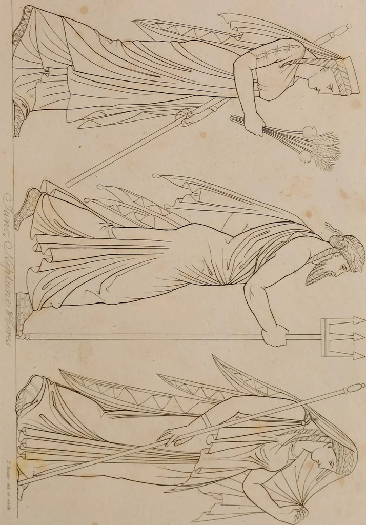An illustration from An illustration of the Egyptian, Grecian, and Roman costume; in forty outlines, with descriptions, selected, drawn & engraved, 1810, leaf 30