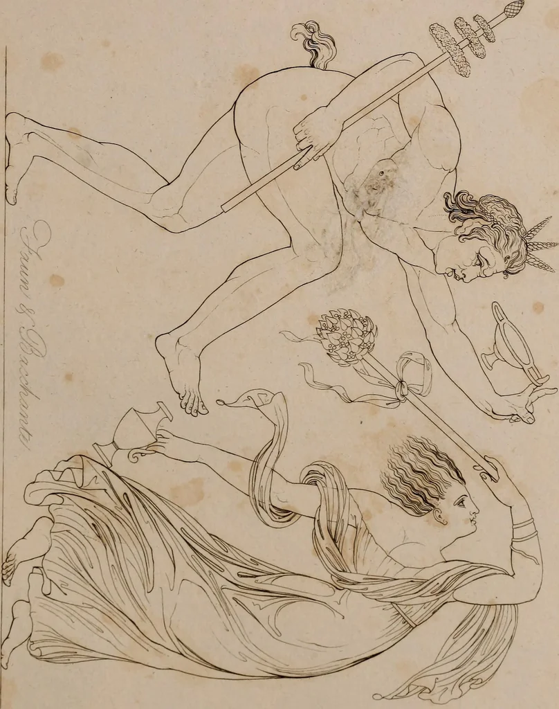 An illustration from An illustration of the Egyptian, Grecian, and Roman costume; in forty outlines, with descriptions, selected, drawn & engraved, 1810, leaf 46