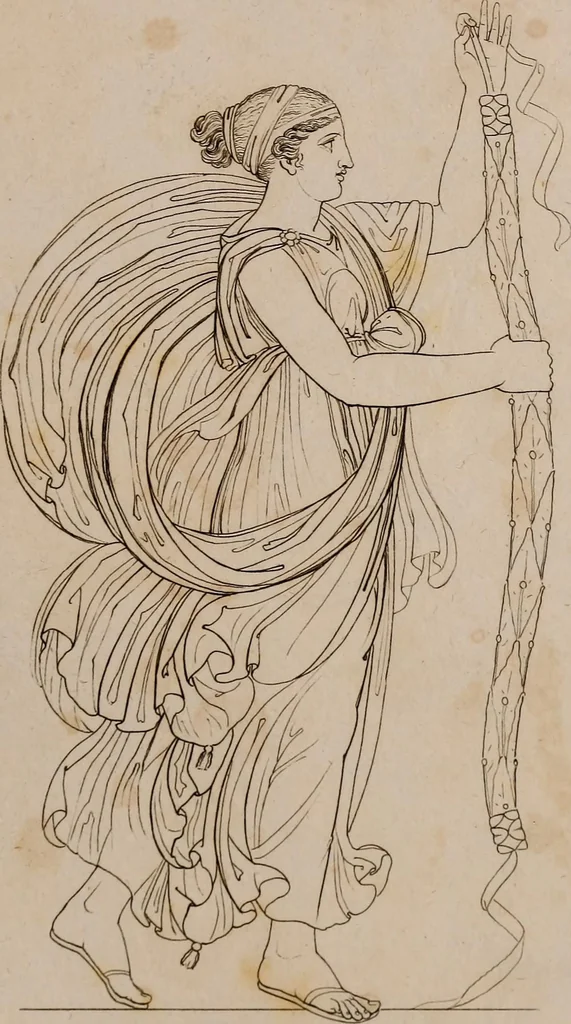 An illustration from An illustration of the Egyptian, Grecian, and Roman costume; in forty outlines, with descriptions, selected, drawn & engraved, 1810, leaf 50