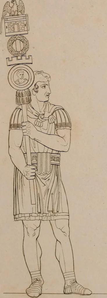 An illustration from An illustration of the Egyptian, Grecian, and Roman costume; in forty outlines, with descriptions, selected, drawn & engraved, 1810, leaf 90