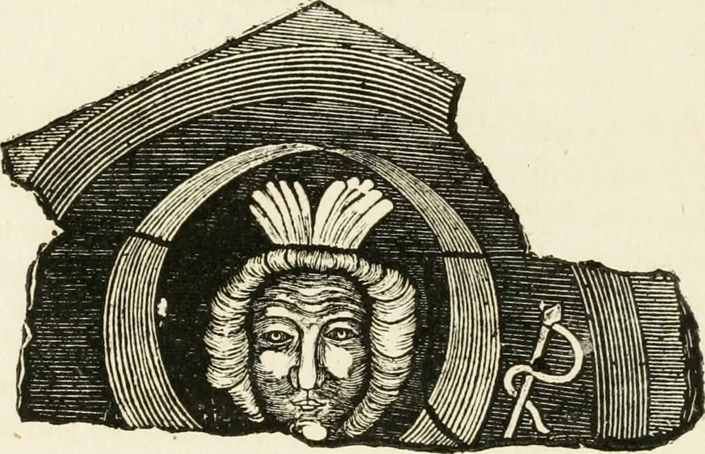An illustration from An illustration of the Roman antiquities discovered at Bath, 1797, leaf 115