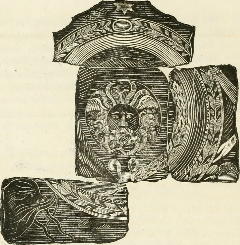 An illustration from An illustration of the Roman antiquities discovered at Bath, 1797, leaf 129
