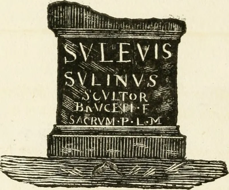 An illustration from An illustration of the Roman antiquities discovered at Bath, 1797, leaf 89