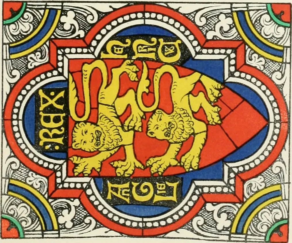 An illustration from Illustrations of the architectural ornaments and embellishments and painted glass of the Temple Church, London, 1845, leaf 30