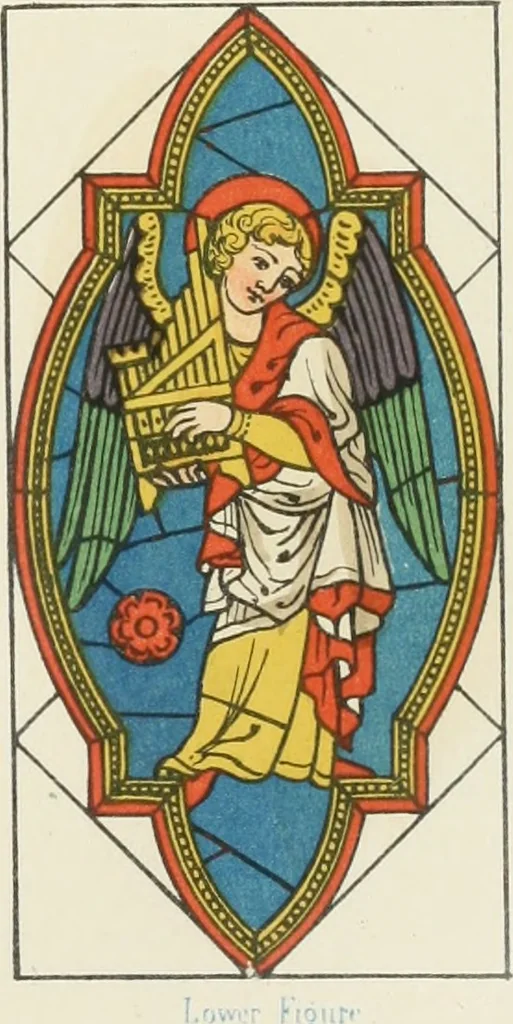 An illustration from Illustrations of the architectural ornaments and embellishments and painted glass of the Temple Church, London, 1845, leaf 40